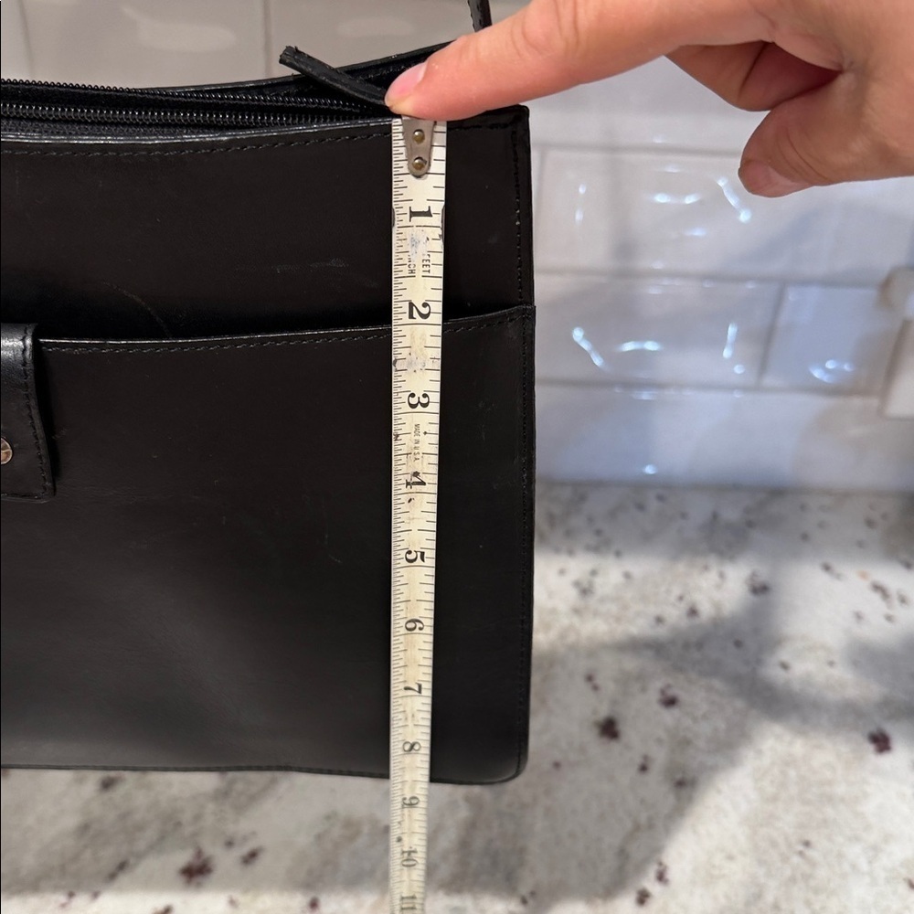 Ann Taylor Black Leather Handbag - Picture 9 of 9